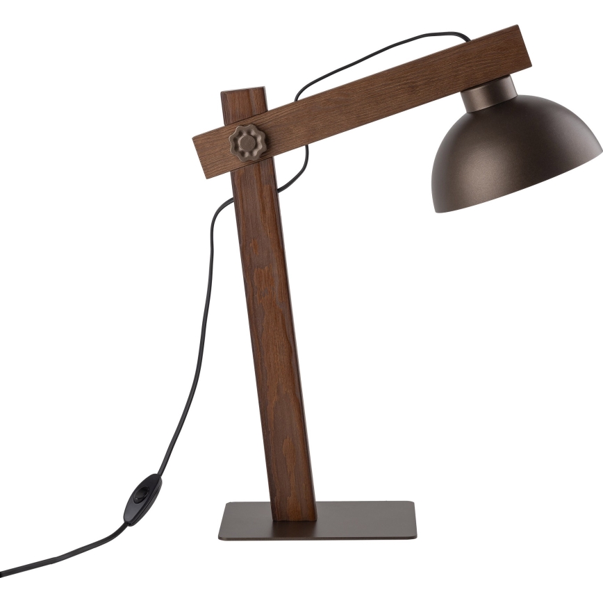 Lampe de table OSLO 1xE27/15W/230V noyer/marron