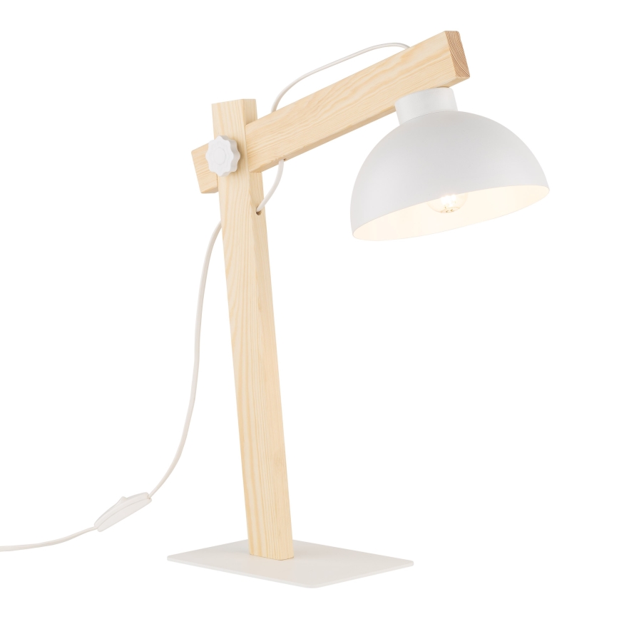 Lampe de table OSLO 1xE27/15W/230V pin/blanc