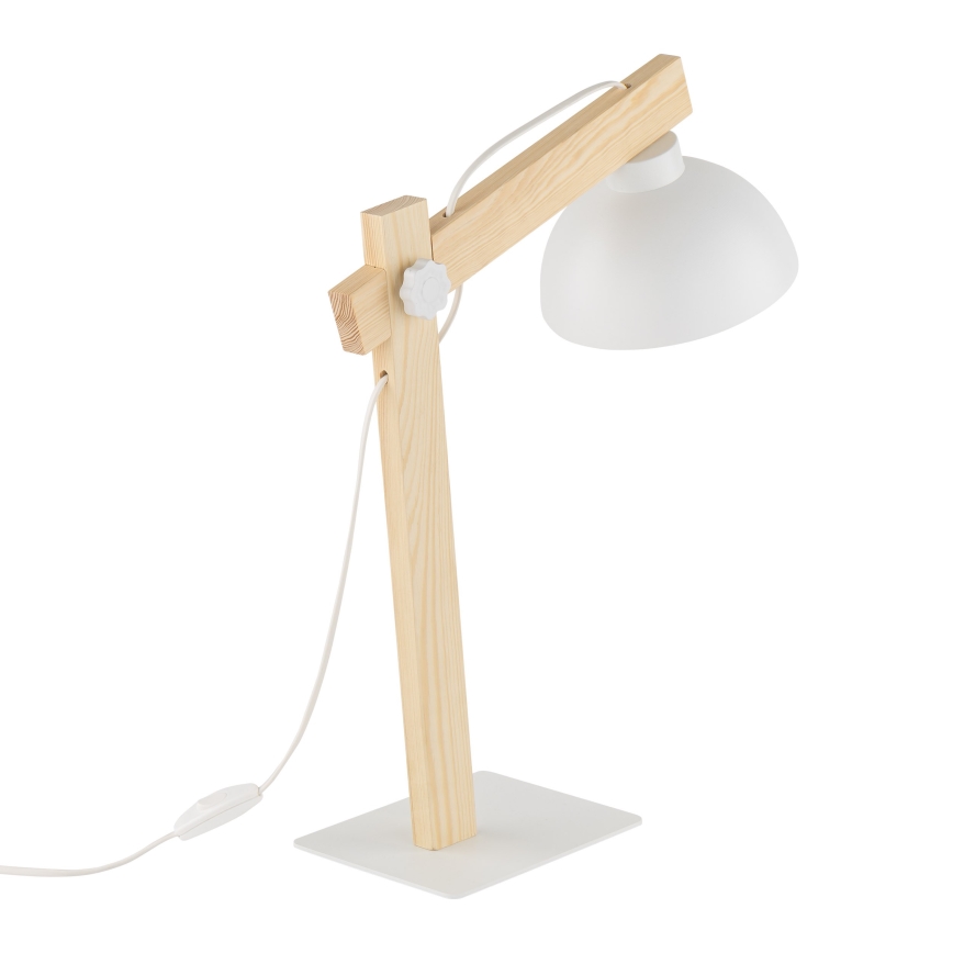 Lampe de table OSLO 1xE27/15W/230V pin/blanc
