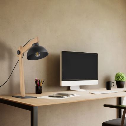 Lampe de table OSLO 1xE27/15W/230V pin/noir