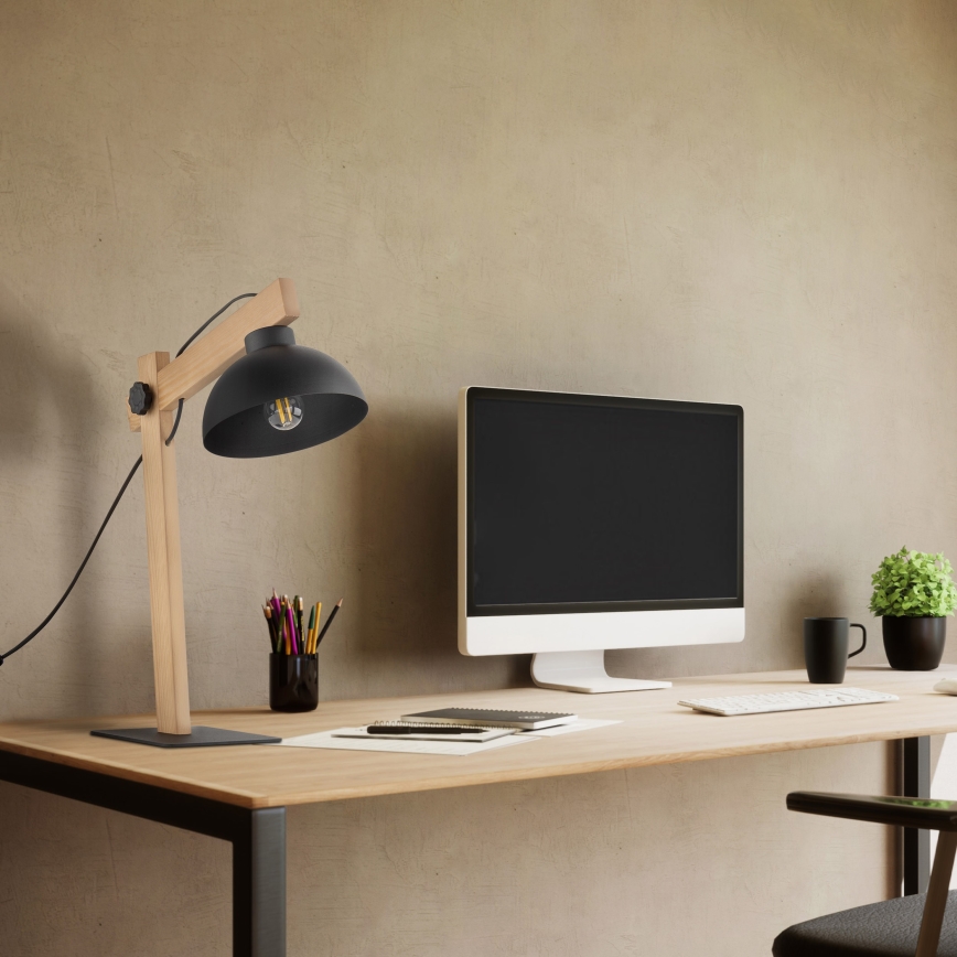 Lampe de table OSLO 1xE27/15W/230V pin/noir