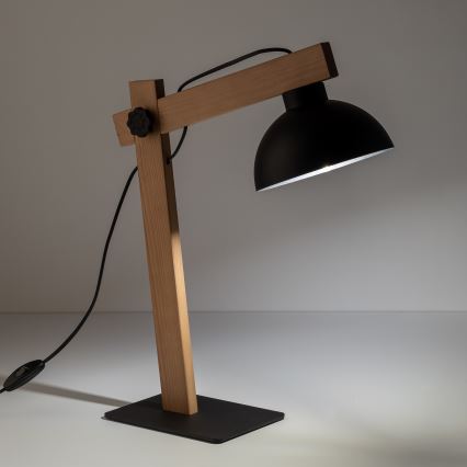 Lampe de table OSLO 1xE27/15W/230V pin/noir