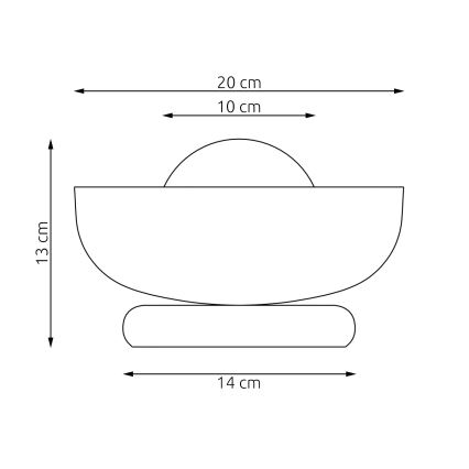 Lampe de table OZZY 1xG9/8W/230V noire