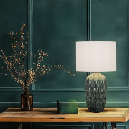 Lampe de table PINEAPLE 1xE27/40W/230V blanc/vert