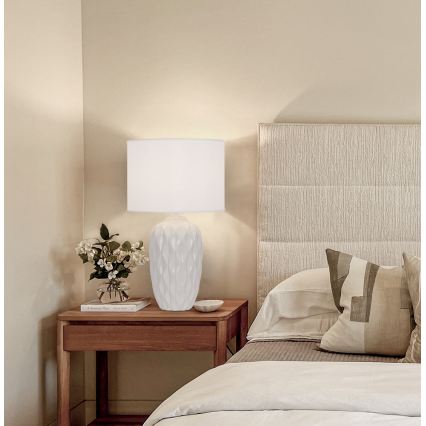 Lampe de table PINEAPLE 1xE27/40W/230V blanche