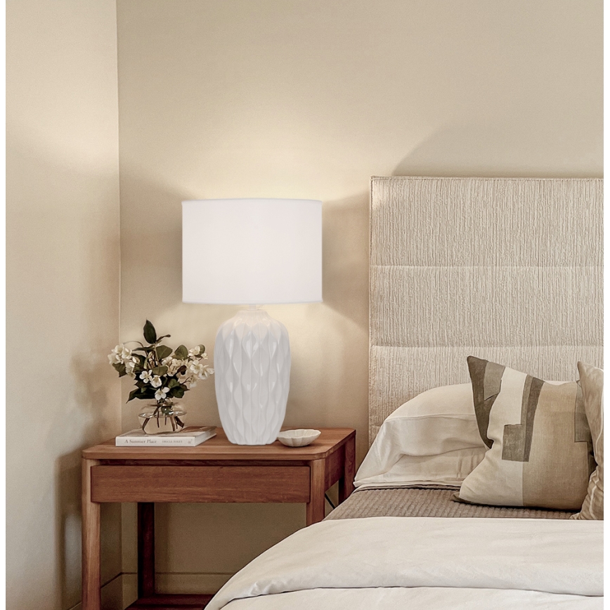 Lampe de table PINEAPLE 1xE27/40W/230V blanche