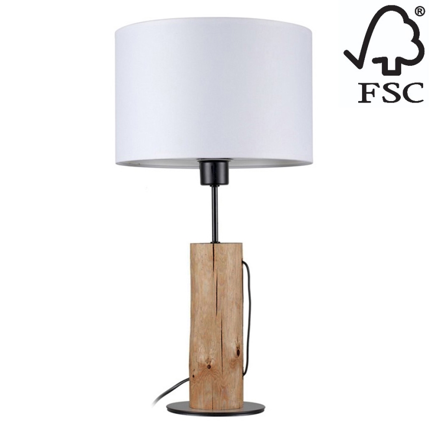 Lampe de table PINO 1xE27/40W/230V pin - certifié FSC