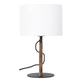 Lampe de table PINUS 1xE27/40W/230V blanc/bois