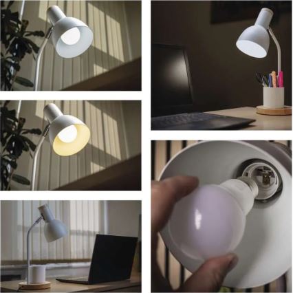 Lampe de table POPPY 1xE27/25W/230V blanche