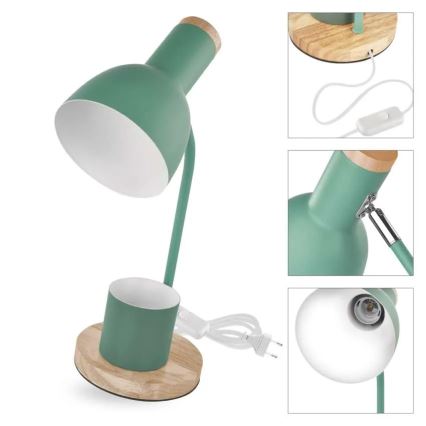 Lampe de table POPPY 1xE27/25W/230V verte