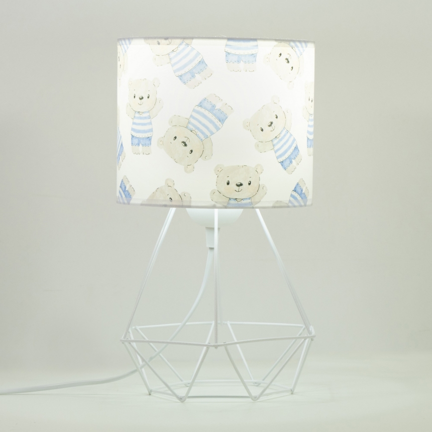 Lampe de table pour enfant KIDS ROOM 1 x E27, 60 W, 230 V, Ø 18 cm, motif ourson