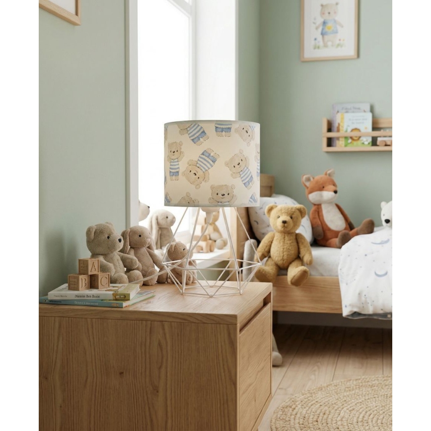 Lampe de table pour enfant KIDS ROOM 1 x E27, 60 W, 230 V, Ø 18 cm, motif ourson