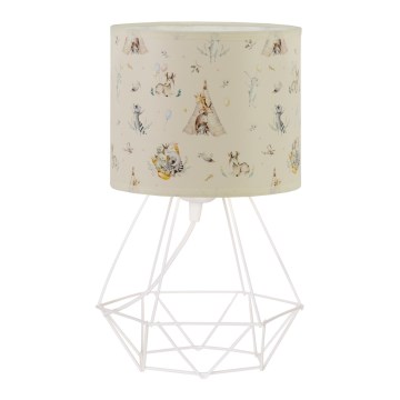 Lampe de table pour enfant KIDS ROOM 1xE27/60W/230V Ø 18 cm à motifs d'animaux