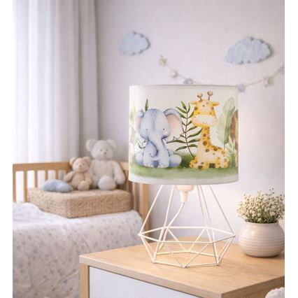 Lampe de table pour enfant KIDS ROOM 1xE27/60W/230V Ø 18 cm motif jungle