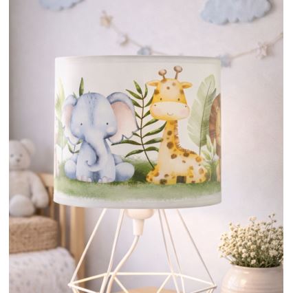 Lampe de table pour enfant KIDS ROOM 1xE27/60W/230V Ø 18 cm motif jungle