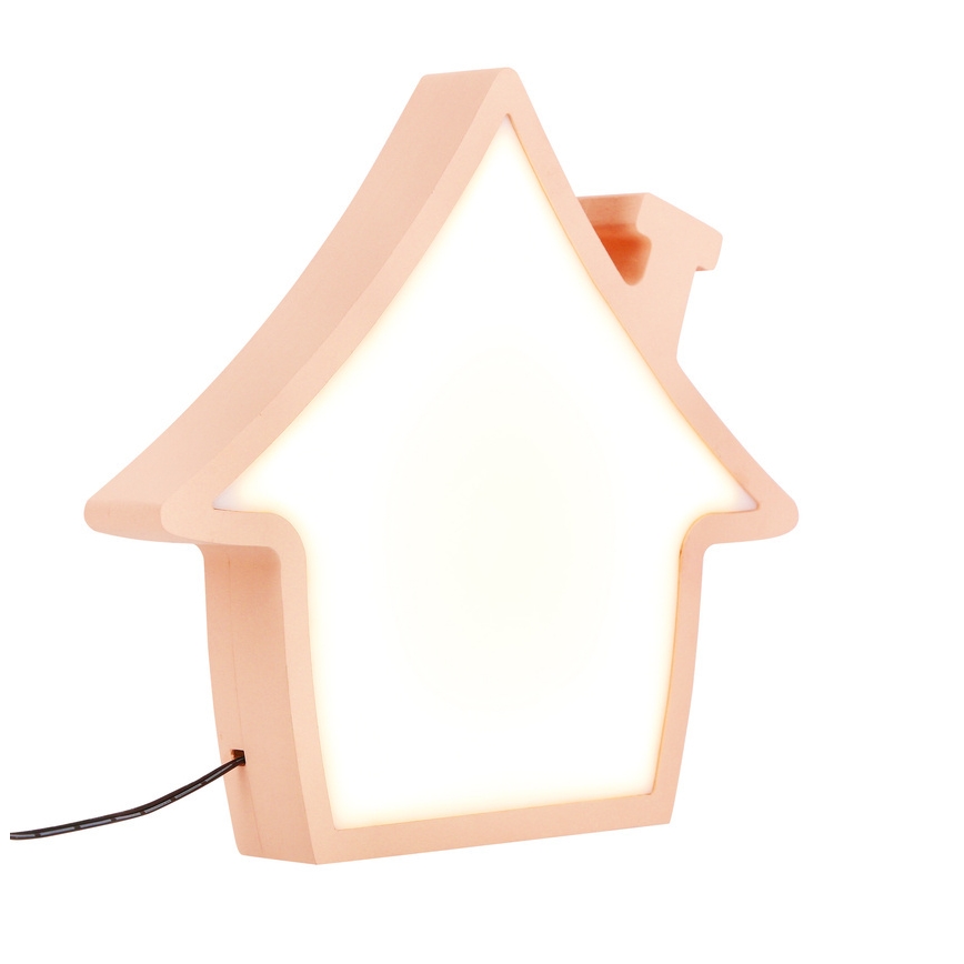 Lampe de table pour enfant LED HOUSE LED/10W/230V rose