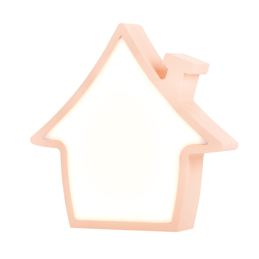 Lampe de table pour enfant LED HOUSE LED/10W/230V rose