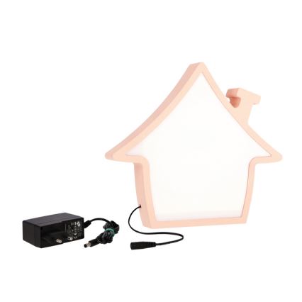 Lampe de table pour enfant LED HOUSE LED/10W/230V rose