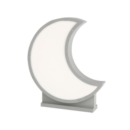 Lampe de table pour enfant LED MOON LED/12W/230V gris