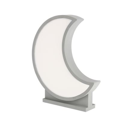 Lampe de table pour enfant LED MOON LED/12W/230V gris