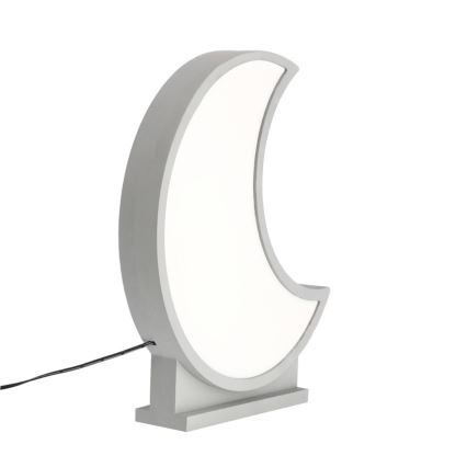 Lampe de table pour enfant LED MOON LED/12W/230V gris