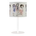 Lampe de table pour enfants GIRLS VIBES 1xE27/60W/230V Ø 18 cm pour filles