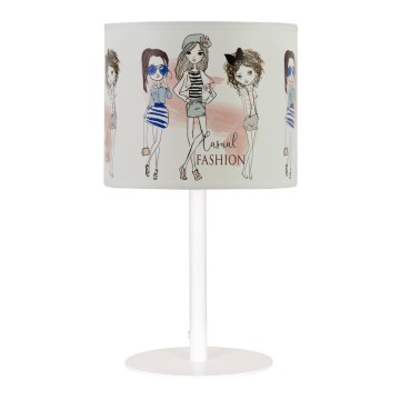Lampe de table pour enfants GIRLS VIBES 1xE27/60W/230V Ø 18 cm pour filles