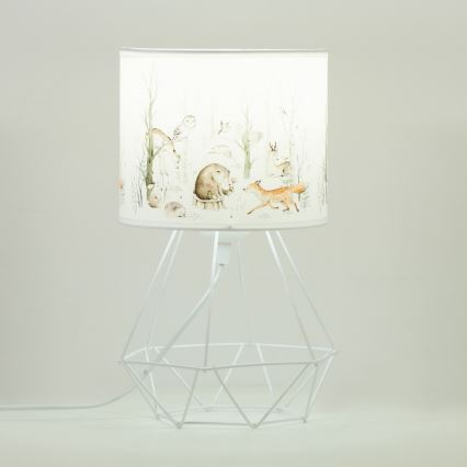 Lampe de table pour enfants KIDS ROOM 1x E27/60W/230V Ø 18 cm, motif animaux