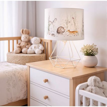 Lampe de table pour enfants KIDS ROOM 1x E27/60W/230V Ø 18 cm, motif animaux