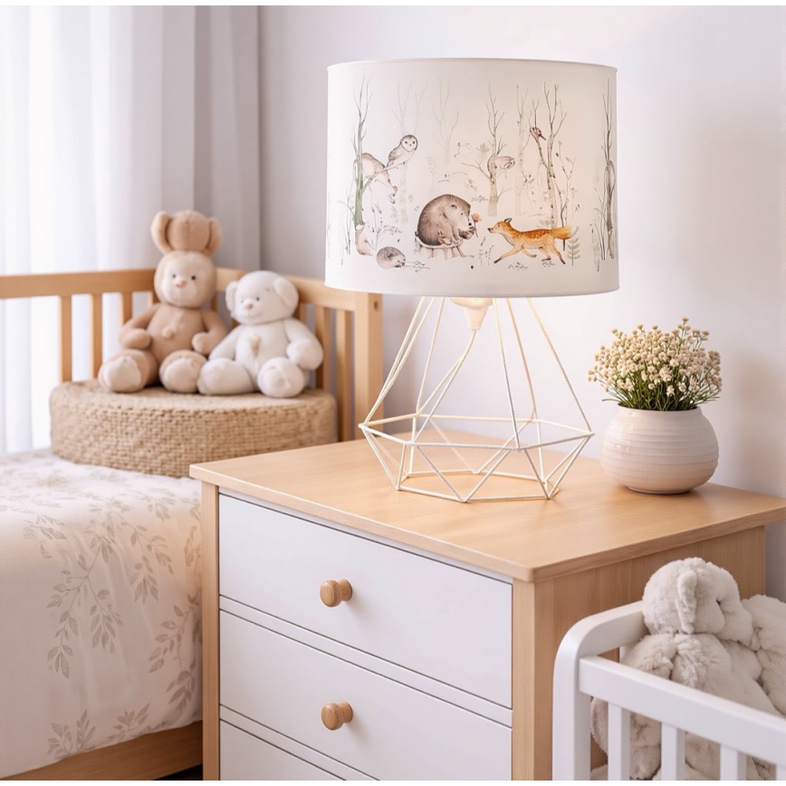 Lampe de table pour enfants KIDS ROOM 1x E27/60W/230V Ø 18 cm, motif animaux