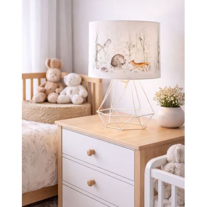 Lampe de table pour enfants KIDS ROOM 1x E27/60W/230V Ø 18 cm, motif animaux