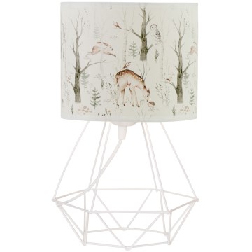 Lampe de table pour enfants KIDS ROOM 1xE27/60W/230V Ø 18 cm à motifs d'animaux