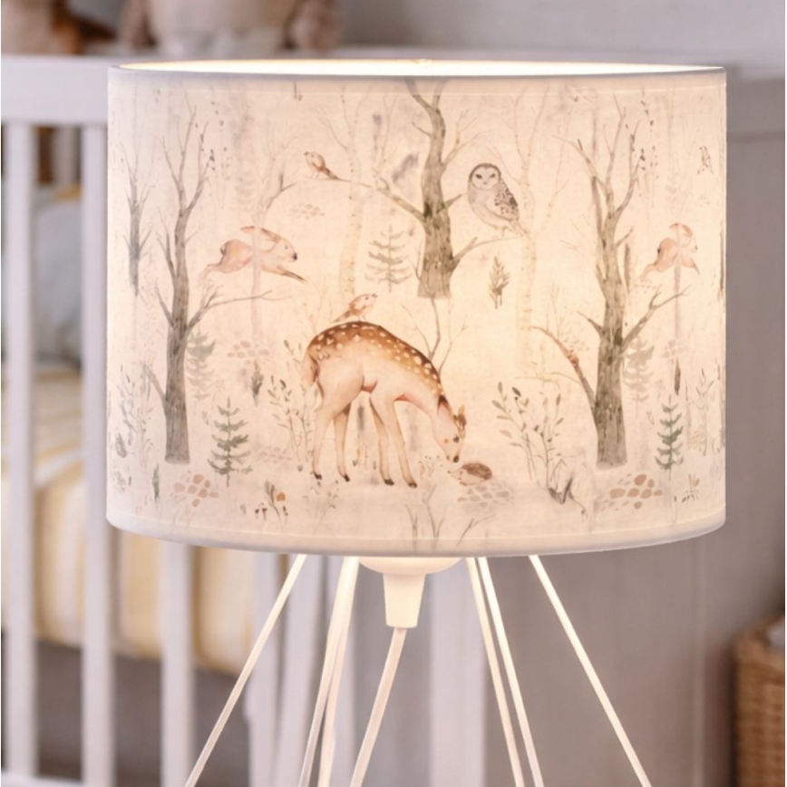Lampe de table pour enfants KIDS ROOM 1xE27/60W/230V Ø 18 cm à motifs d'animaux