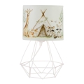 Lampe de table pour enfants KIDS ROOM 1xE27/60W/230V Ø 18 cm à motifs d