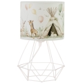 Lampe de table pour enfants KIDS ROOM 1xE27/60W/230V Ø 18 cm à motifs d