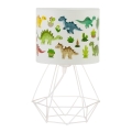 Lampe de table pour enfants KIDS ROOM 1xE27/60W/230V Ø 18 cm dinosaure