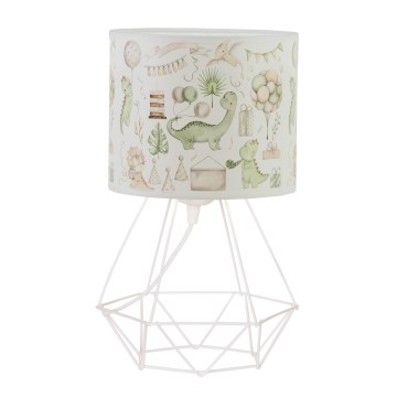 Lampe de table pour enfants KIDS ROOM 1xE27/60W/230V Ø 18 cm dinosaure