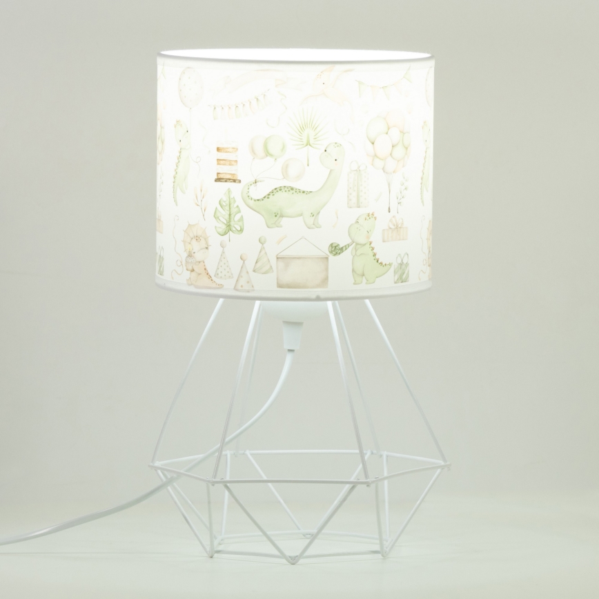 Lampe de table pour enfants KIDS ROOM 1xE27/60W/230V Ø 18 cm dinosaure