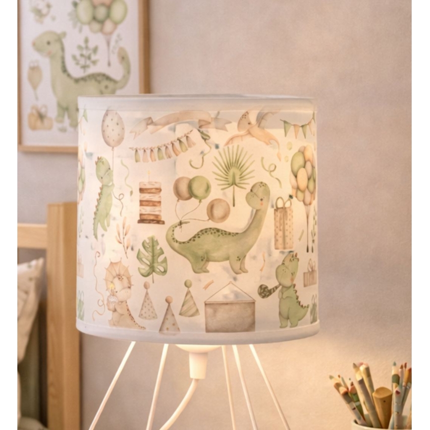 Lampe de table pour enfants KIDS ROOM 1xE27/60W/230V Ø 18 cm dinosaure