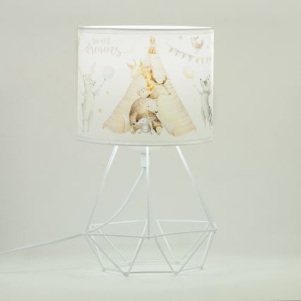 Lampe de table pour enfants KIDS ROOM 1xE27/60W/230V Ø 18 cm, motifs animaux