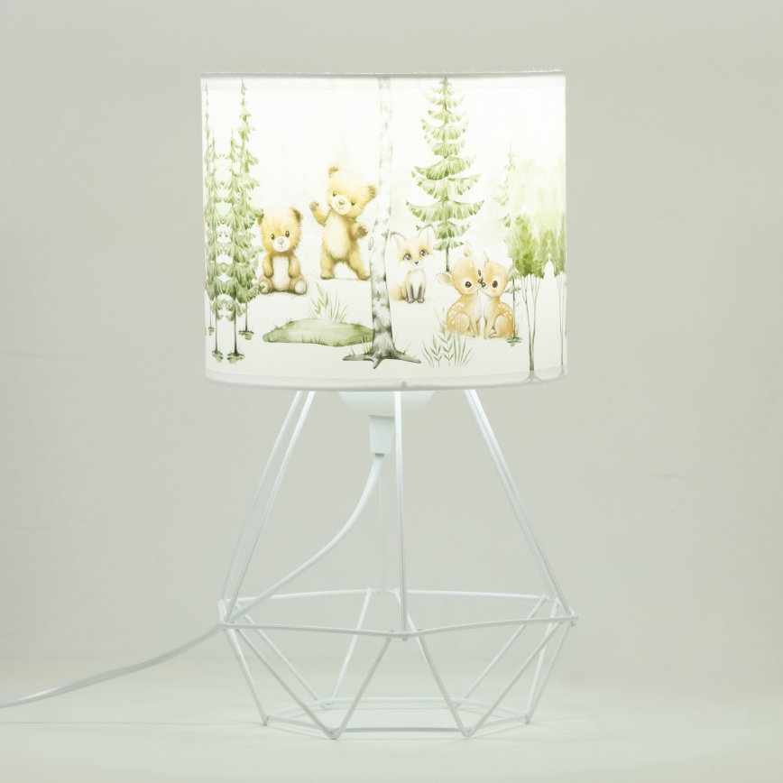 Lampe de table pour enfants KIDS ROOM 1xE27/60W/230V Ø 18 cm - motifs animaux