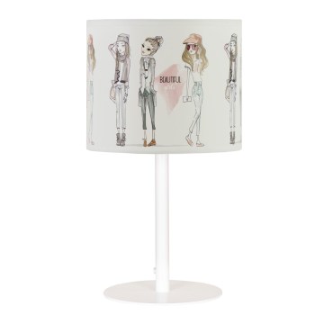 Lampe de table pour filles GIRLS VIBES 1xE27/60W/230V Ø 18 cm