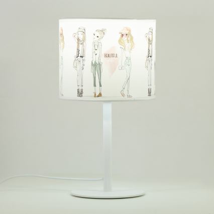 Lampe de table pour filles GIRLS VIBES 1xE27/60W/230V Ø 18 cm