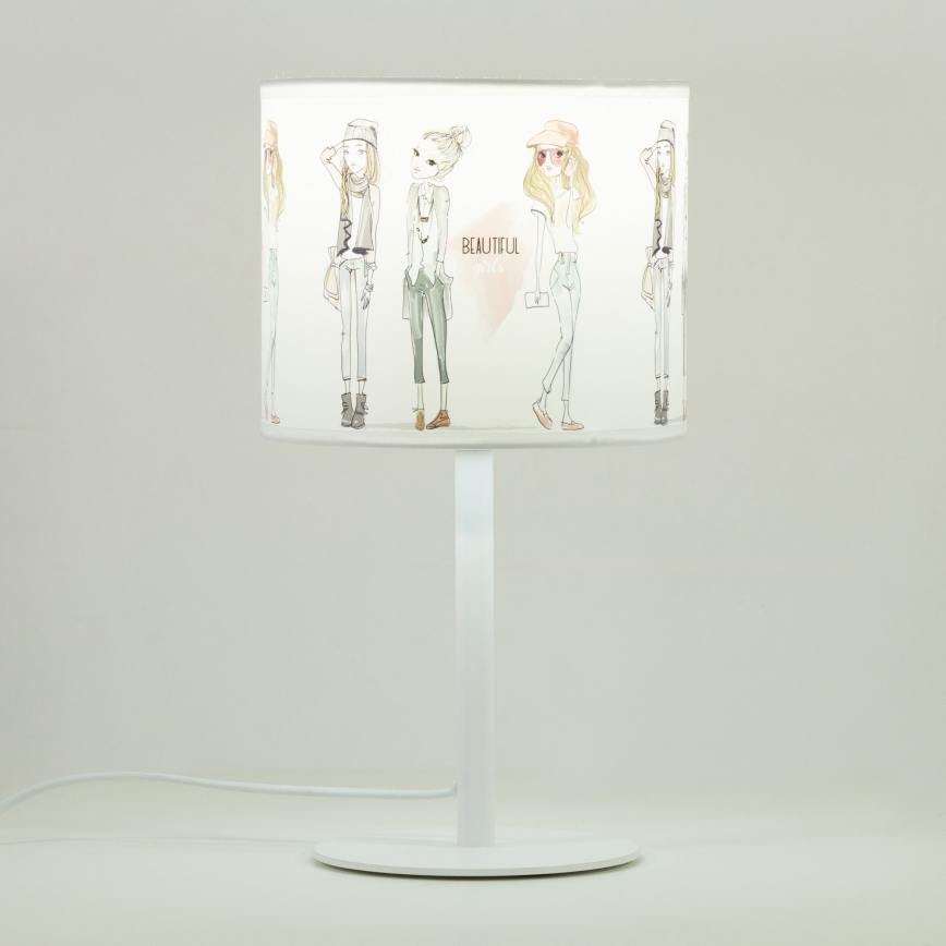 Lampe de table pour filles GIRLS VIBES 1xE27/60W/230V Ø 18 cm