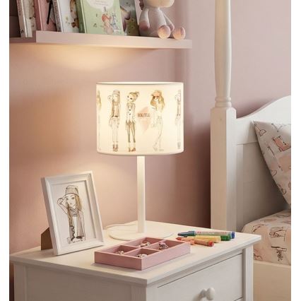 Lampe de table pour filles GIRLS VIBES 1xE27/60W/230V Ø 18 cm