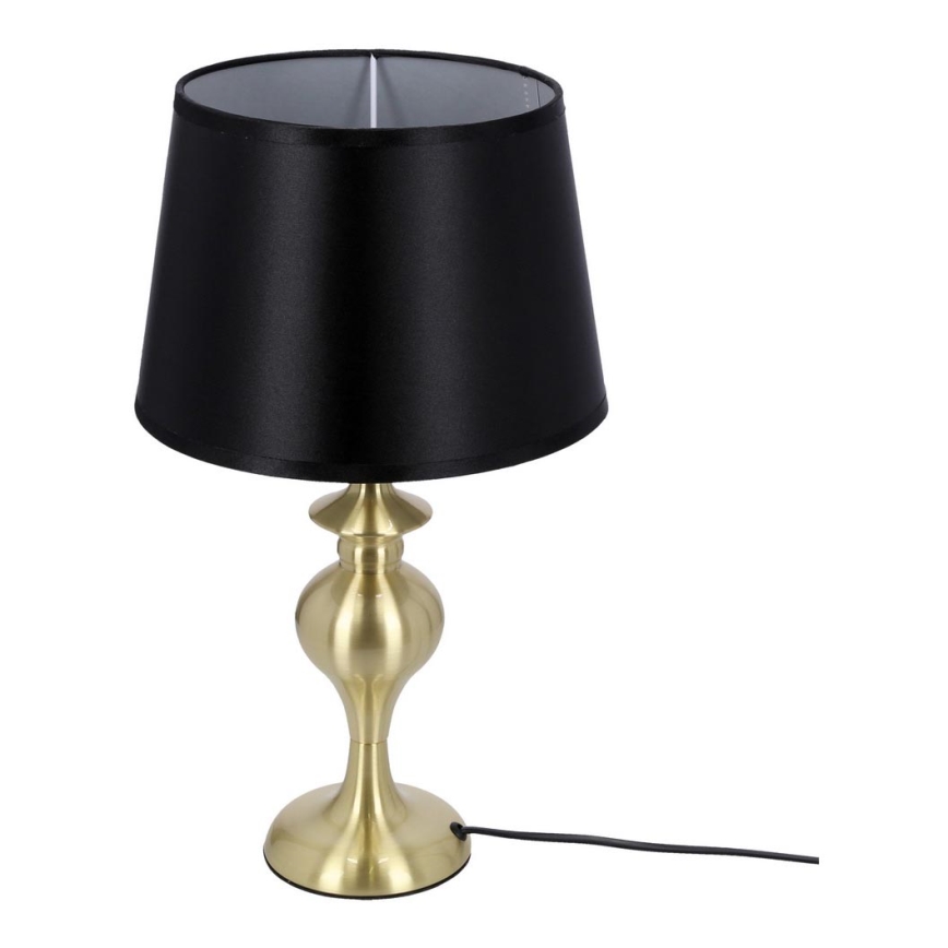 Lampe de table PRIMA GOLD 1xE27/60W/230V noir/doré