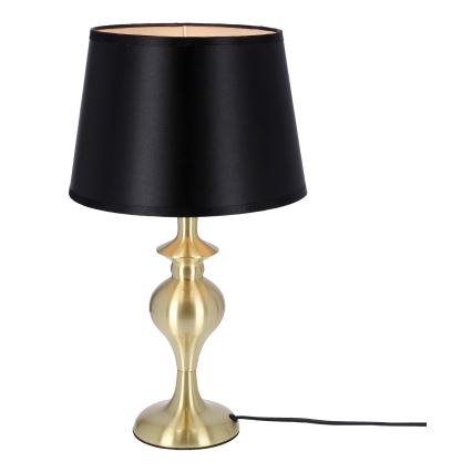 Lampe de table PRIMA GOLD 1xE27/60W/230V noir/doré