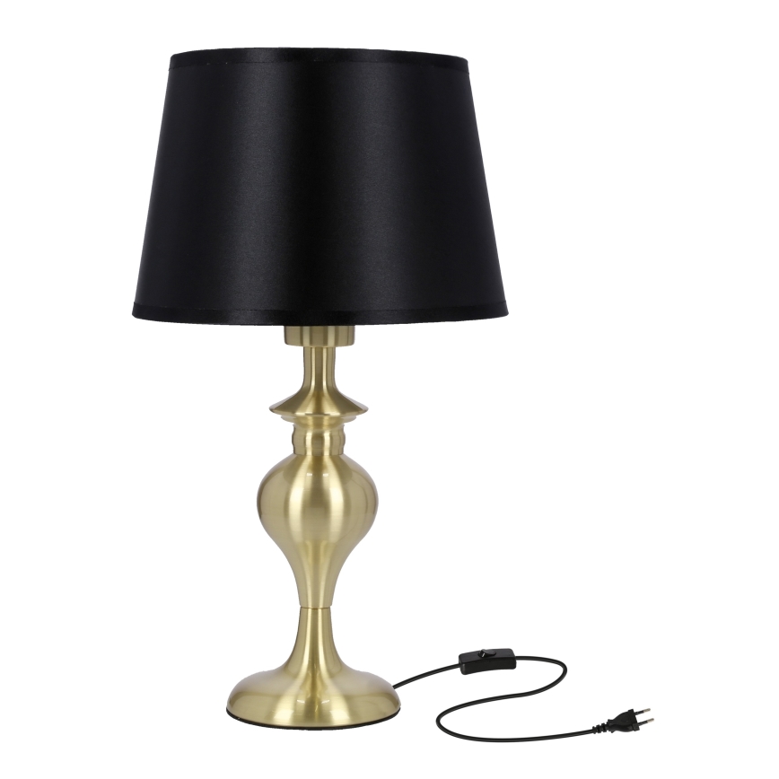 Lampe de table PRIMA GOLD 1xE27/60W/230V noir/doré