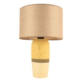 Lampe de table RAMZES 1xE27/40W/230V beige/jaune