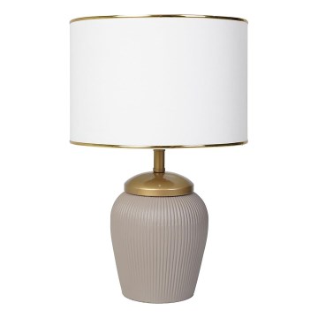 Lampe de table RAMZES 1xE27/40W/230V blanche/beige